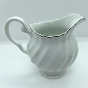 Johnson Brothers Silver Trimmed Creamer